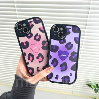 Fine Hole เคส OPPO Reno 8T A38 A98 A78 A15 A15S A16 A74 A76 A96 A54 A55 4G A5S A12 A95 A77S A57 2022 A77 5G A93 A16K A16E A16S A53 A33 A5 A9 2020 A52 A72 A92 A31 A1K A7 A3S A83 A11K F9 F11 Personality Leopard Print Airbag Anti-fall Soft Phone Case XPN 25