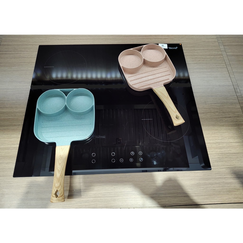 กระทะ 3 หลุม KECH CUTE กระทะ 3 ช่อง ด้ามไม้