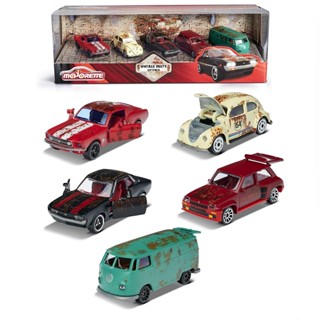 Majorette Vintage Rusty Box set โมเดลรถเหล็ก ลิขสิทธิ์แท้ ครบชุด 5คัน พร้อมกล่อง3D ราคาพิเศษ โมเดลรถสนิม รถโปราณ โมเดลรถ