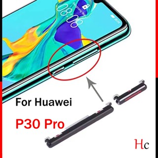 ใหม่ ปุ่มเปิดปิด ปุ่มควบคุมระดับเสียง คุณภาพสูง แบบเปลี่ยน สําหรับ Huawei P30 Pro Huawei P30