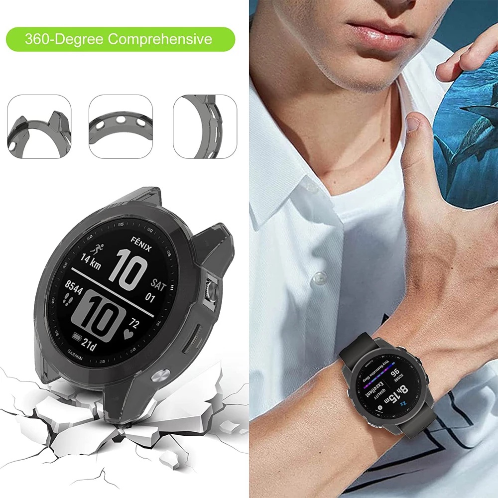 Dxgdoo เคสใส แบบนิ่ม สําหรับ Garmin Tactix 7 Pro Garmin Enduro 2 Fenix 7X 7 7S 6X 5X 6 5Plus