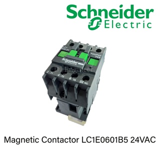 Magnetic Contactor LC1E0601B5 24VAC + Auxiliary Contact Block แม็กเนติกส์ LAEN20