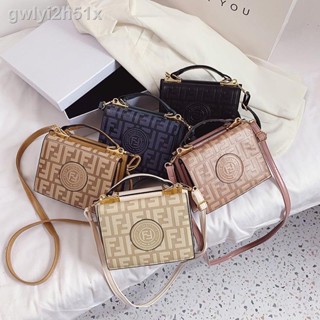 ◙Lowest priceFendi Pu Leather Handle Bag With Fendi Adjustable Strap 20x16 X 9cm