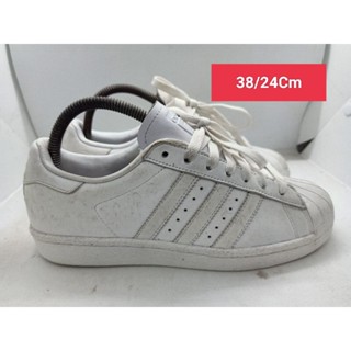 Adidas Size 38 ยาว 24 รองเท้ามือสอง ผ้าใบ แฟชั่น ทำงาน ลำลอง เดิน  เที่ยว วิ่ง ออกกำลังกาย เกรด A+(P2)