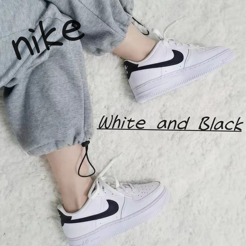 [ ของแท้ 100%] Nike Air Force 1 Low White and Black