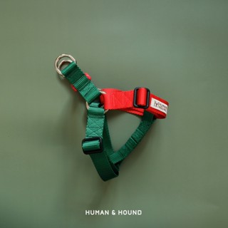 NEW! MERRY Xmas สายรัดอกสุนัข Human and Hound : สายรัดอกสุนัข Dog Harness รุ่น Step-in