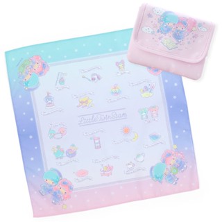 [ส่งตรงจากญี่ปุ่น] Sanrio Little Twin Stars ผ้าเช็ดหน้า และกระเป๋า (ดีไซน์หนังสือภาพ) ญี่ปุ่น ใหม่