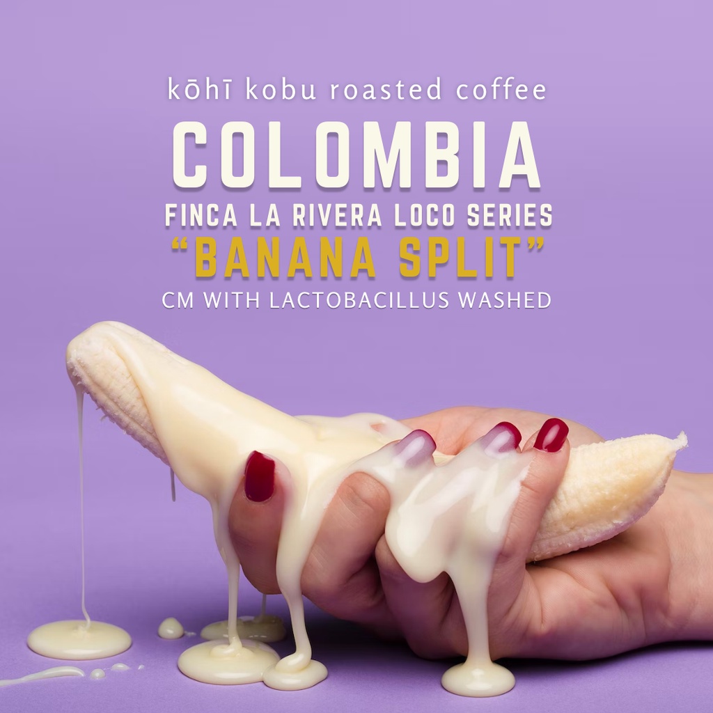 🍌 Colombia La Rivera LOCO Series Banana Split Carbonic Maceration with Lactobacillus Washed | kōhī kobu single origin