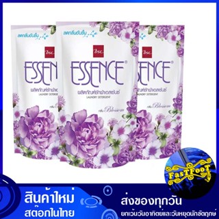 น้ำยาซักผ้า กลิ่นบลอสซัม สีม่วง 400 มล. (แพ็ค3ถุง) เอสเซนซ์ Essence Laundry Detergent Blossom Scent Purple น้ำยา ซักผ้า