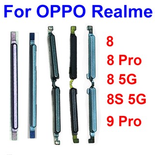 ปุ่มปรับระดับเสียงด้านข้าง เปิดปิด แบบเปลี่ยน สําหรับ Oppo Realme 8 Pro 8i 8 8S 5G 9 Pro