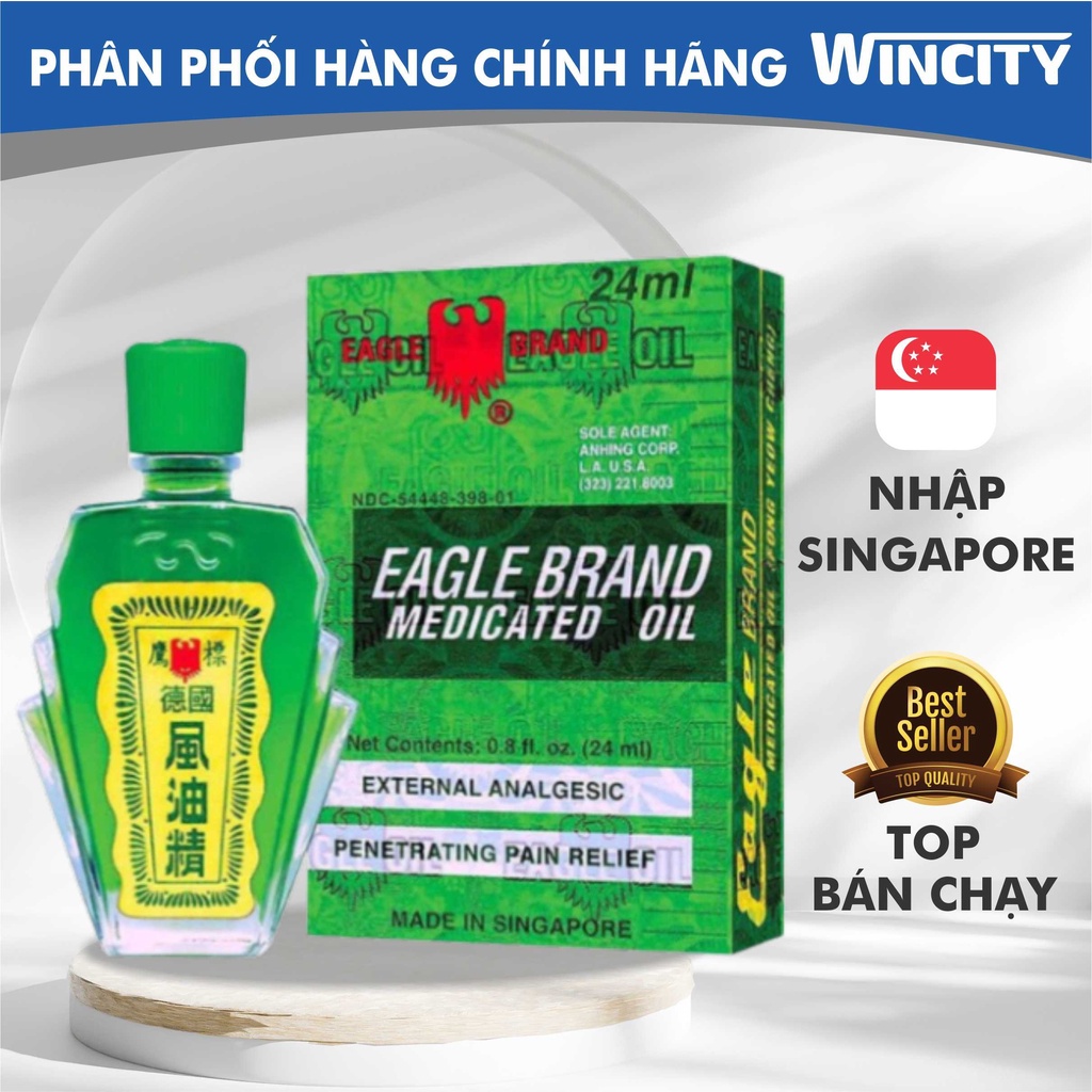 Eagle Brand Eagle Green Oil 24ml (สิงคโปร์แท้ - มี HD)