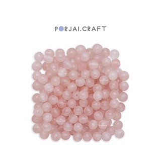 Rose quartz beads ลูกปัดโรสควอตซ์