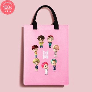 กระเป๋าผ้าใบใหญ่สุดน่ารักลิขสิทธิ์แท้ Downy X TinyTan BTS Bag Special Edition PINK