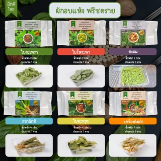 อีทสิไทย - เครื่องต้มยำฟรีซดราย 7g. (Eatsithai - Freeze Dried Tom Yum Set) ผักอบแห้ง