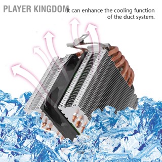 BPlayer Kingdom พัดลมระบายความร้อนฮีทซิงค์ Cpu 6 ท่อ สําหรับ Intel Lga 1156 1155 1150 775