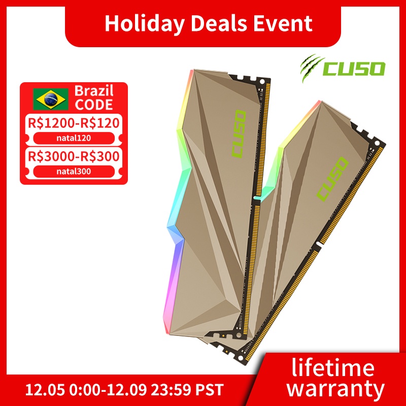 CUSO DDR4 RAM 8GBx2 3200MHz 3600MHz Memoria Ram Sabertooth Series RGB ...