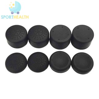 8pcs Game Controller Analog Thumb Stick Grip Cap for PS5/PS3/Xbox 360 Black