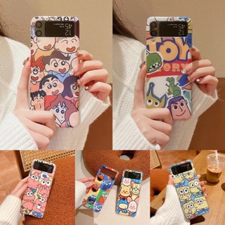 เคสโทรศัพท์มือถือ PC แข็ง แบบใส กันกระแทก ลายการ์ตูน Patrick Star Sesame Street สําหรับ Samsung Galaxy Z Flip 3 5G Z Flip 4