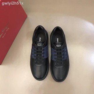 ♂♗△Special offer/ferradamo/soft calfskin and Nubuck leather/durable mens tennis shoes