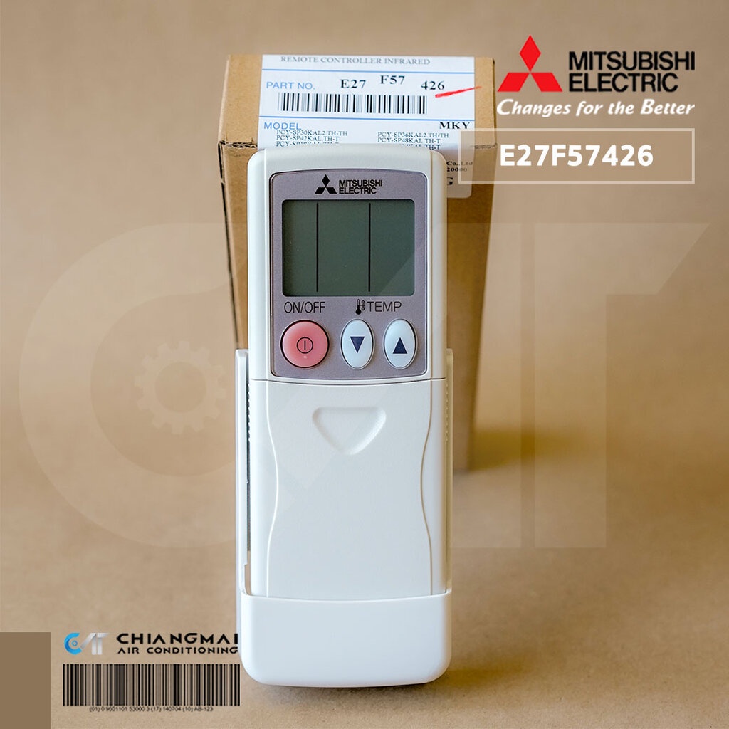 E27F57426 (ใช้แทน E27436426) รีโมทแอร์ Mitsubishi Electric รีโมทแอร์มิตซูบิชิ REMOTE CONTROLLER