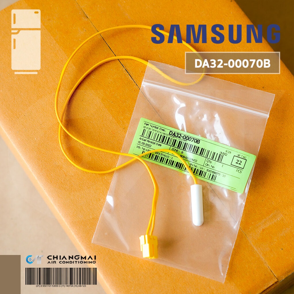 DA32-00070B เซ็นเซอร์ตู้เย็น SAMSUNG (SENSOR TEMP) เซ็นเซอร์ตู้เย็นซัมซุง อะไหล่ตู้เย็น ของแท้ศูนย์ (ยาว 54 ซม.) - รูปที่ 2