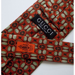 เนคไทแบรนด์เนมมือสอง Gucci Men’s Necktie Made in Italy