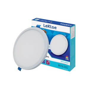 LEKISE ROUND LED SLIM DOWNLIGHT วงกลม 15W 6500K สปริงขาล็อก โทนสีขาว