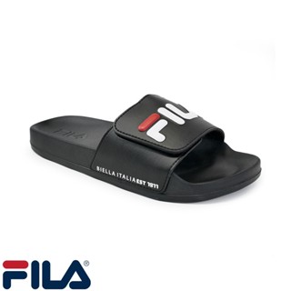 Fila ฟีล่า รองเท้าแตะ รองเท้าแบบสวม รองเท้าสีดำ รองเท้าสำหรับผู้ชาย M SD Niche SDST221007 BK (690)