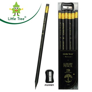 Little Tree ดินสอดำ 2B LUXURY BLACK (LUXURY BK PENCIL LITTLE TREE) แพ็ค 24 กล่อง