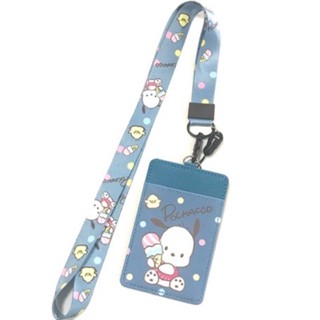 POCHACCO SK สายคล้องคอ สายคล้องบัตร ที่ใส่บัตร ซองใส่บัตร พร้อมสายคล้องคอ ลาย POCHACCO  งานดี สำหรับ บัตร 6x8 cm   MNN