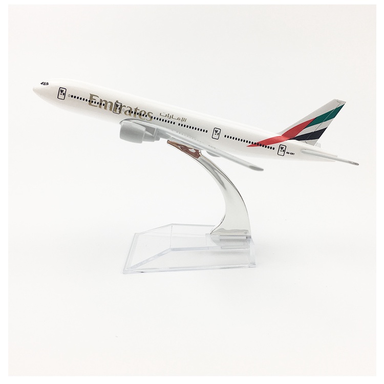 Yalinda Emirates Airlines B777 16 ซม.ชุดเครื่องบินเด็กวันเกิดเครื่องบินรุ่นของเล่น