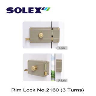 SOLEX กุญแจ RimLock No.2160 (3Turns)