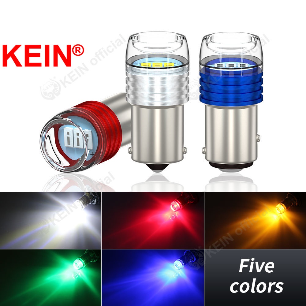 Kein 2PCS Strobe แฟลช 1156 Led 1157 BA15S P21W BAY15D P21/5W 3SMD 5630 ไฟเลี้ยวเบรคหยุดย้อนกลับคําเตือนที่จอดรถหลอดไฟรถ Auto รถจักรยานยนต์ Led ไฟเบรคสีเขียวสีเหลือง