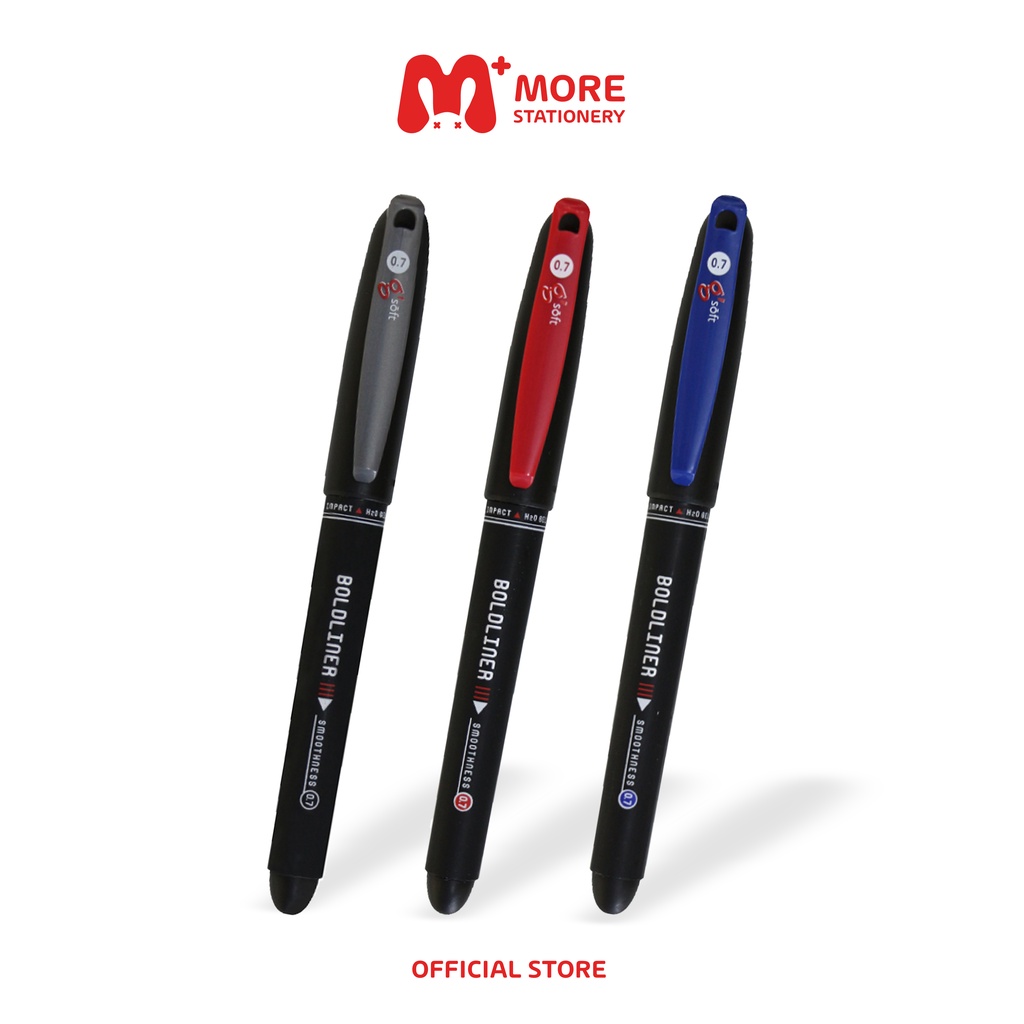 G'Soft (จี-ซอฟท์) ปากกาเจล ขนาด 0.7 mm. รุ่น Boldliner