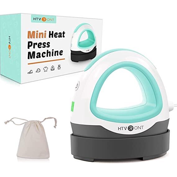 Htvront เครื่องกดความร้อน ขนาดเล็ก 220V แบบพกพา สําหรับเสื้อยืดไวนิล