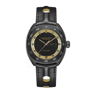 (ประกันศูนย์ไทย 2 ปี) Hamilton American Classic PAN-EUROP DAY DATE Auto (Black and Gold Edtion)