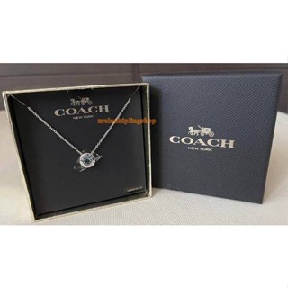 ส่งฟรี EMS สร้อยคอ Coach  54514 Open Circle Stone Strand Necklace  มี 4 สี