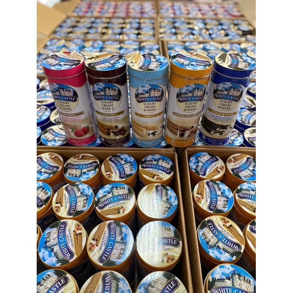 ขนมเวเฟอร์พระราชวัง white castle เวเฟอร์ปราสาท 100กรัม