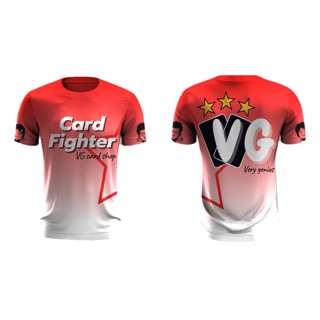 [Limited edition] เสื้อ Card fighter VG card shop Very genius ผ้าไมโครเรียบ เสื้อวิ่ง