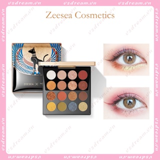 Zeesea ZEESEA พาเลทอายแชโดว์ กลิตเตอร์ ไข่มุก อียิปต์ 16 สี