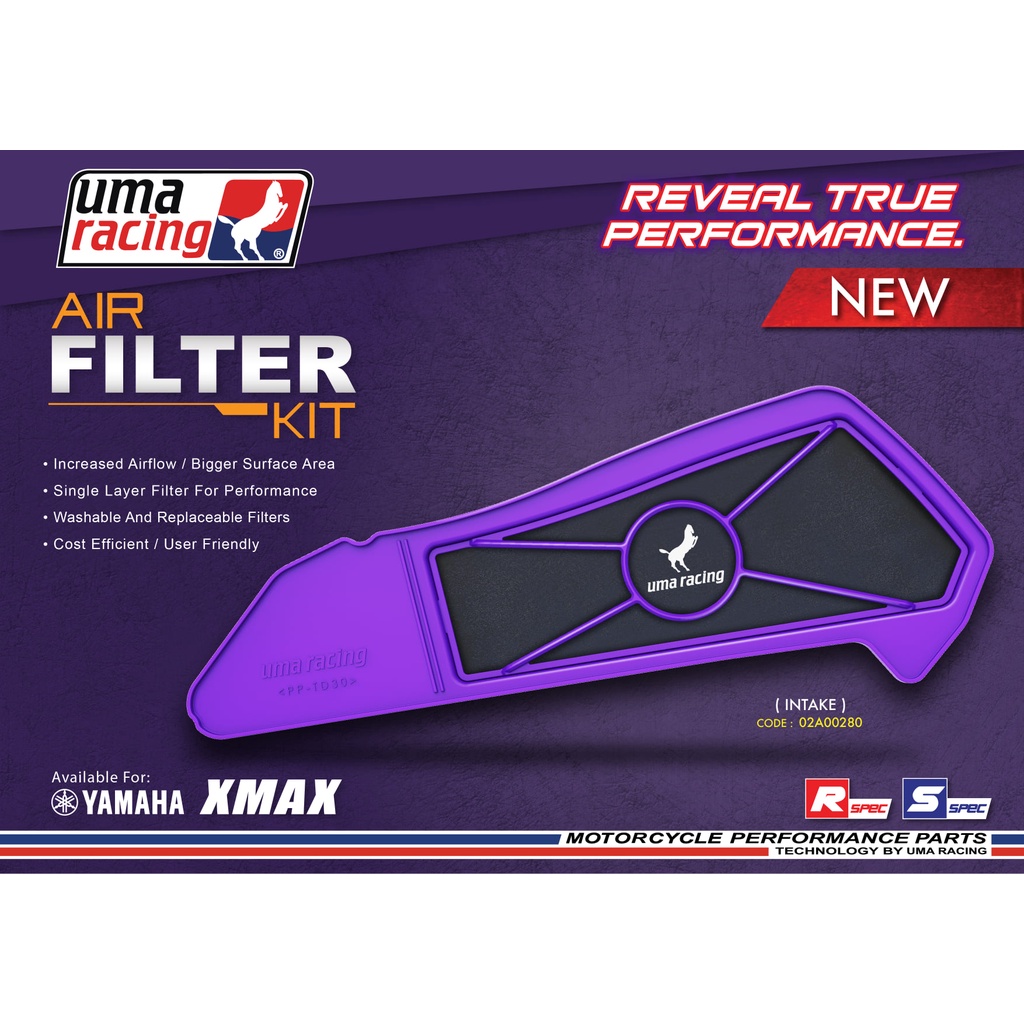RACINGBOY OFFICIAL กรองอากาศ รุ่น XMAX (AIR BOX) - racingboyofficial ...
