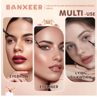 BANXEER BM21 Delicate and Smart Monster Shaping Liquid Eyebrow Pen