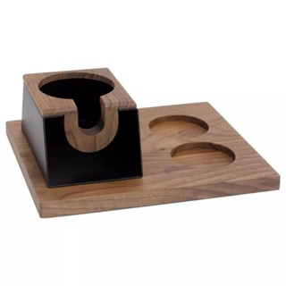 Tamper Base 58 MM แท่นวางด้ามชงกาแฟ Solid wood coffee press foundation stand