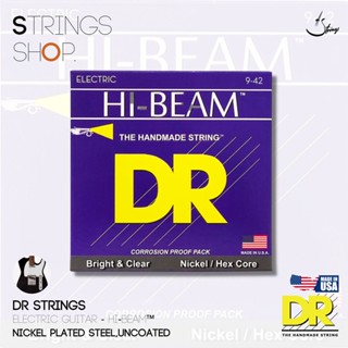 สายกีตาร์ไฟฟ้า DR Strings HI-BEAM™ - Nickel Plated Electric Guitar Strings (LHR-9/46,LTR-9,MTR-10)