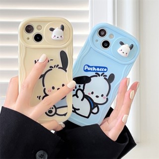 เคสโทรศัพท์มือถือ ลายการ์ตูน Pochacco ป้องกันเลนส์กล้อง สําหรับ iphone 14 13 12 11 Pro Max 14 plus