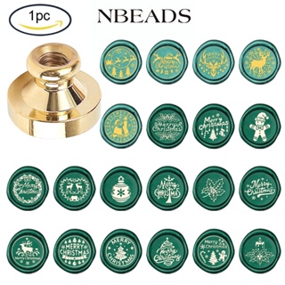 Nbeads แสตมป์ตราประทับขี้ผึ้ง ลายตัวอักษร ไม่มีด้ามจับ สไตล์วินเทจ แบบเปลี่ยน สําหรับวันคริสต์มาส งานแต่งงาน ปาร์ตี้ฮาโลวีน