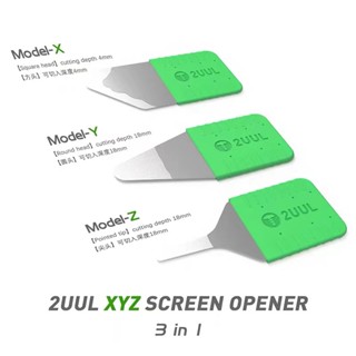 2uul DA91 XYZ เครื่องมือเปิดหน้าจอ สเตนเลส 0.1 มม. 3 ชิ้น ต่อชุด