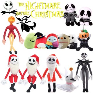 Halloween 50cm Nightmare Before Christmas Series Plush Toy Pumpkin And Jack Skellington Santa Claus Plush Toys Zero Doll Kids Xmas Gift