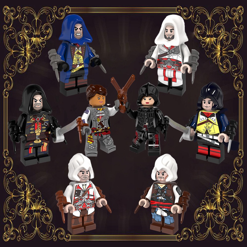 เกม Dorian Firenze Kenway Jacob Frye ของขวัญวันเกิดการศึกษาของเล ่ นเด ็ ก DIY Building Blocks Minifigures อิฐภาพยนตร ์