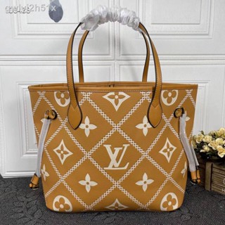 ♙✱New LWomens Handbag, Full Printed Leather Full Shoulder Bag, M40995 Middle Shopping Bag,